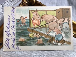 Snowdrop Postcards アンティークポストカード専門店 < Pig >