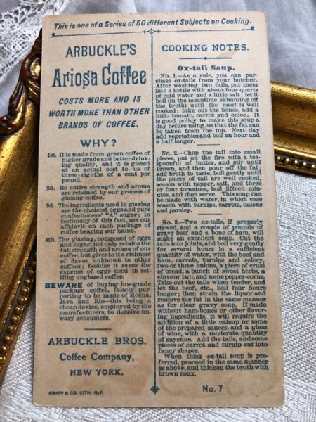 画像3: Trade card   Arbuckle's Ariosa Coffee 2頭の牛さん (3)