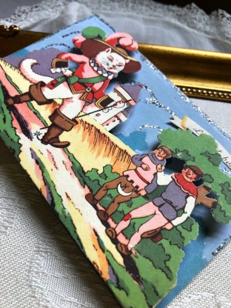 画像5: Postcard 長靴をはいた猫 立体カード (5)