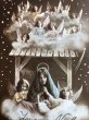 画像2: Postcard　クリスマス　聖母子を祝福する天使たち　フランス (2)