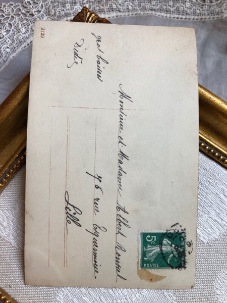 画像3: Postcard ニワトリと女の子 鶏 フランス1910年 (3)