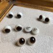 画像6: Antique Glass Eyes　アンティーク　ジャーマングラスアイ　黒・茶色　ポンチ目　グーグリー　12mm　（1組・2個） (6)