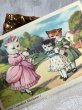 画像2: Postcard  　かわいいコクリコ　ひなげしのお花　猫　フランス童謡　（未使用） (2)