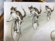 画像2: Trade card　自転車に乗る猫　 (2)