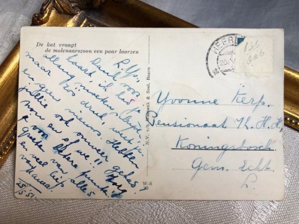 画像3: Postcard 長靴をはいた猫 1950年代 (3)