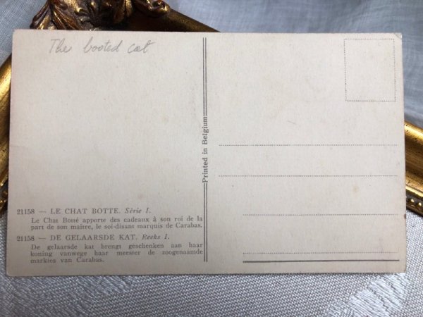 画像3: Postcard 長靴をはいた猫 Puss in Boots ベルギー (未使用) (3)