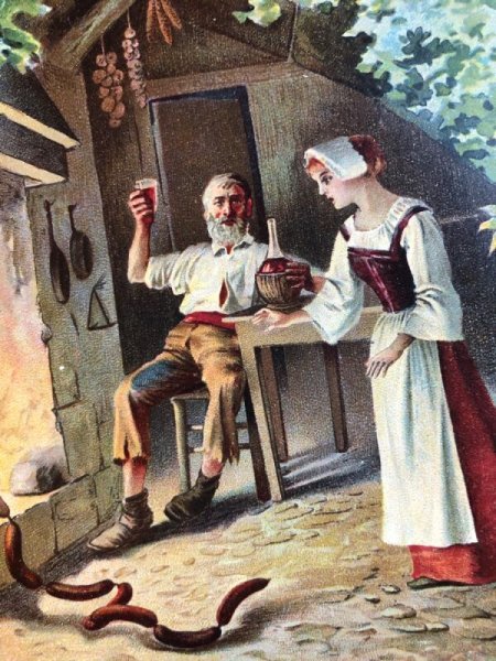 画像2: Bon Marche  　ボンマルシェカード 　童話　愚かな願いごと　LES SOUHAITS RIDICULES　シャルル・ペロー (2)