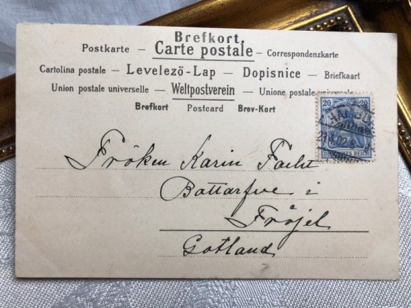 画像3: Postcard 長靴をはいた猫 Puss in Boots ドイツ1902年 (3)