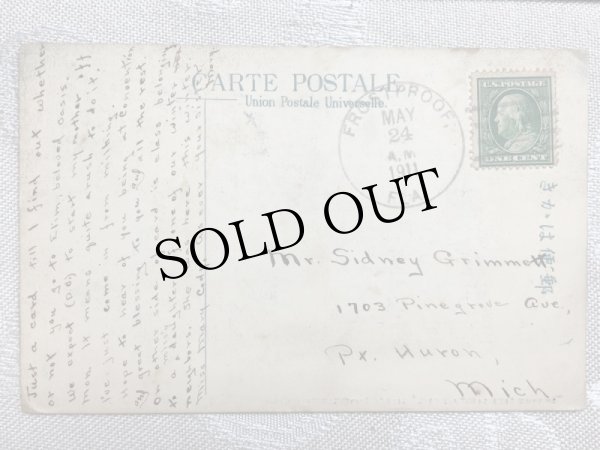 画像3: 古絵葉書　長崎活水　女学校付属聖愛幼稚園　玩具を手に微笑む子どもたち 1911年消印 (3)