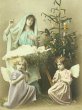 画像2: Postcard　聖母子を祝福する天使　クリスマス　フランス1909年 (2)