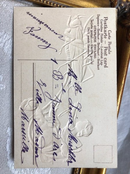 画像3: Postcard  バッタ車に乗る妖精 フランス (3)