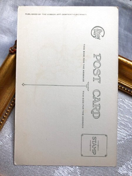 画像2: Postcard  クリスマス ヤドリギを飾るキューピーちゃん 天使 Rose O'Neil (未使用) (2)