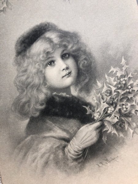 画像2: Postcard  ホーリーと女の子　R.R.Wichera M.M.VIENNE  (2)