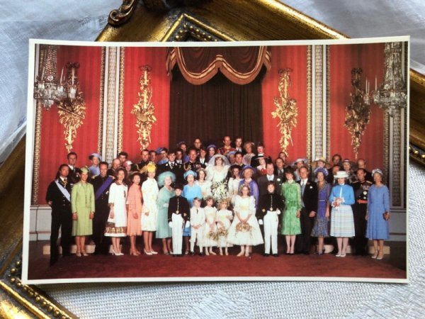 画像1: Postcard　イギリス王室　チャールズ皇太子とダイアナ妃　結婚式　ロイヤルウエディング　1981年 (1)