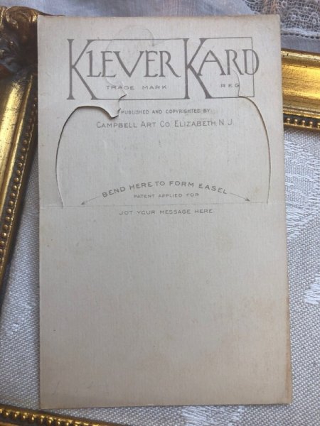 画像5: Postcard  砲車に乗るキューピーちゃん　天使　立体カード　Rose O'Neil　（未使用） (5)