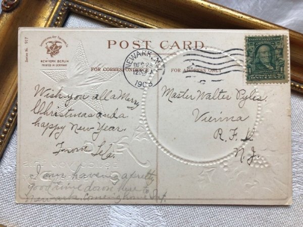 画像4: ▼SALE500▼ Postcard クリスマス 小鳥 (4)