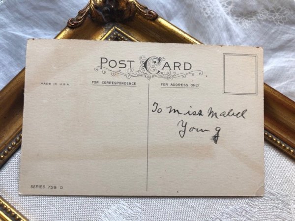 画像2: ▼SALE500▼ Postcard 新年祝い パイを運ぶ天使とツバメ (2)