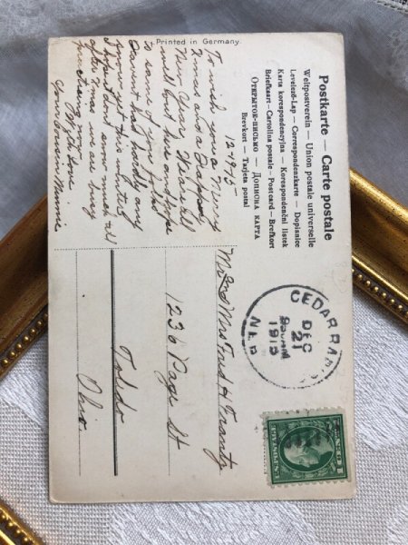 画像2: Postcard クリスマス 天使 1915年 (2)