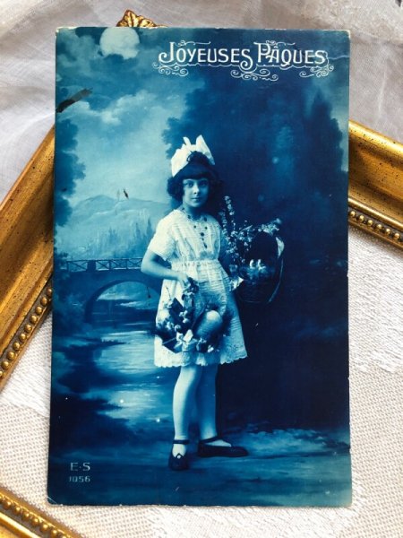 画像1: ▼SALE500▼　Postcard　女の子　写真　フランス1925年 (1)