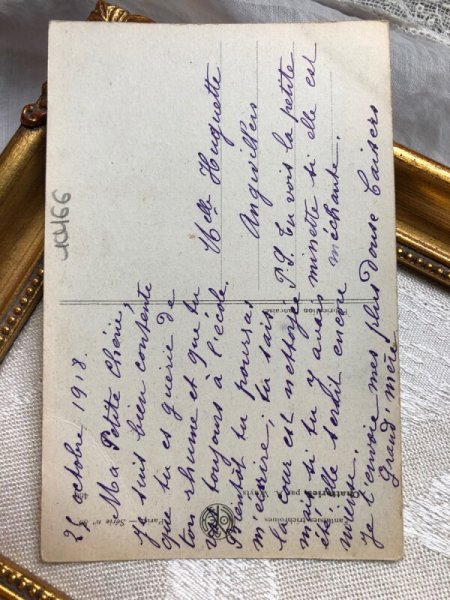 画像3: ▼SALE500▼ Postcard 黒猫と怒る三毛猫 フランス1918年 (3)