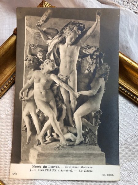 画像1: ▼SALE 500▼ Postcard 　ルーブル美術館　彫刻　J.B. CARPEAUX　（未使用） (1)