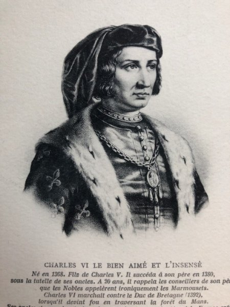 画像2: Postcard　フランス王　シャルル6世　Charles VI（未使用） (2)
