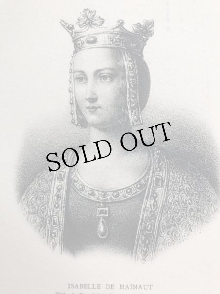画像2: Postcard　フランス王室　王妃　イザベル・ド・エノー　Isabelle de Hainaut（未使用） (2)