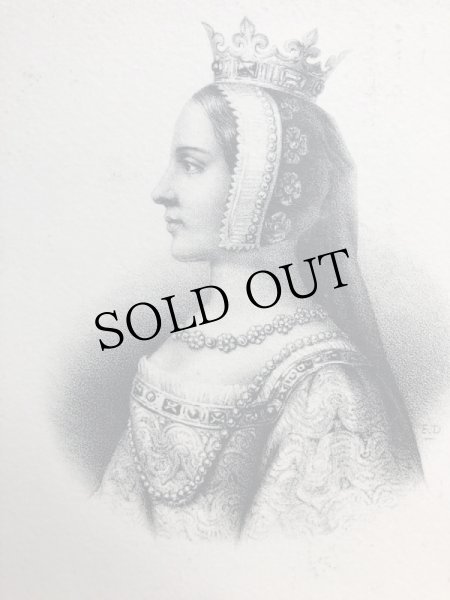 画像2: Postcard　フランス王室　ジャンヌ・ド・ブルゴーニュ　フィリップ6世王妃　Jeanne de Bourgogne（未使用） (2)
