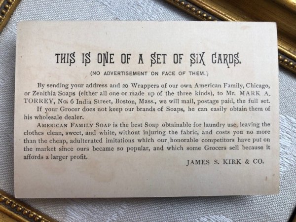 画像3: ▼SALE 500▼ ‘Trade Card トレードカード 雪原を駆け抜ける馬ゾリ 石鹸 (3)