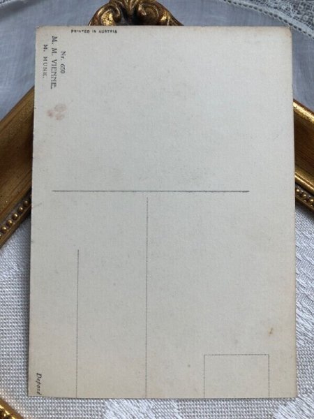 画像4: ▼SALE 500▼ Postcard  お花と女性 ウィーン趣味 M.M.VIENNE (4)