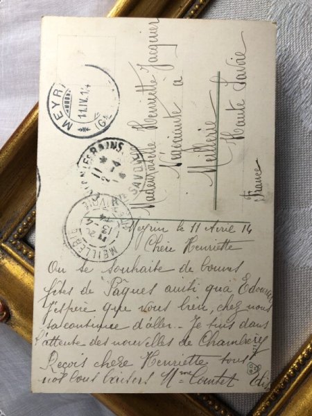 画像3: Postcard イースター 卵のお家に住むウサギさん (3)