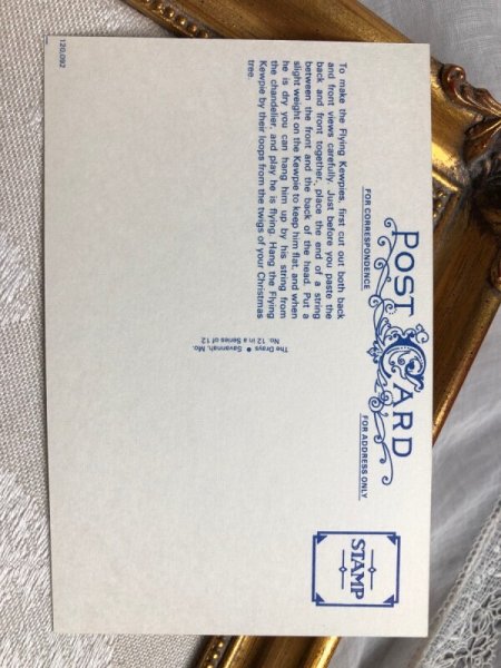 画像2: Postcard   眼鏡のキューピーちゃん オーナメント Rose O'Neil アメリカ1970年代 (未使用) (2)