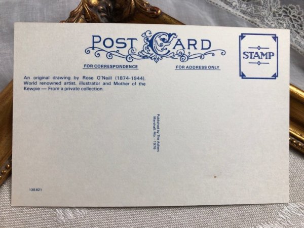 画像3: Postcard   イースター 大きな卵とキューピーちゃん Rose O'Neil アメリカ1970年代 (未使用) (3)