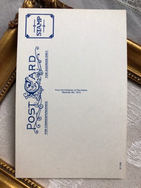 画像3: Postcard   眠るキューピーちゃんとウサギ Rose O'Neil アメリカ1970年代 (未使用) (3)