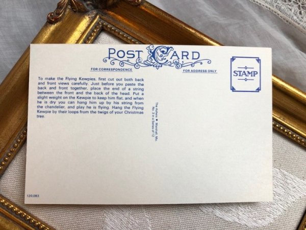 画像2: Postcard   大工さんのキューピーちゃん オーナメント Rose O'Neil アメリカ1970年代 (未使用) (2)