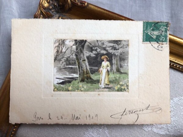 画像3: ▼SALE 500▼ Postcard 天使 女性 2枚組 (3)