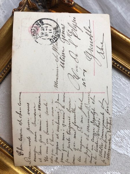 画像3: Postcard  マフの女の子  Grete Reinwald 1911年 (3)