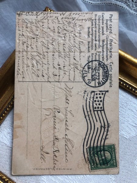 画像3: Postcard  クリスマスのベルと天使 F.Brundage ? アメリカ1910年 (3)