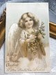 画像2: Postcard　クリスマス　ヤドリギを持つ天使　アメリカ1906年 (2)