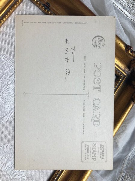 画像4: Postcard  　イースター　ウサギさんとキューピーちゃん　Rose O'Neil　1920年代 (4)