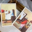 画像2: Vintage card  ビンテージカード2枚組　童話　赤ずきんちゃんとオオカミ　ベルギー　2枚組　Les contes de perrault 18 / 20 /   TINTIN CHEQUE (2)
