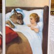 画像3: Vintage card  ビンテージカード2枚組　童話　赤ずきんちゃんとオオカミ　ベルギー　2枚組　Les contes de perrault 21 / 22 /   TINTIN CHEQUE (3)