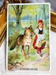 画像2: Trade card　童話　赤ずきんちゃんとオオカミ　フランス (2)