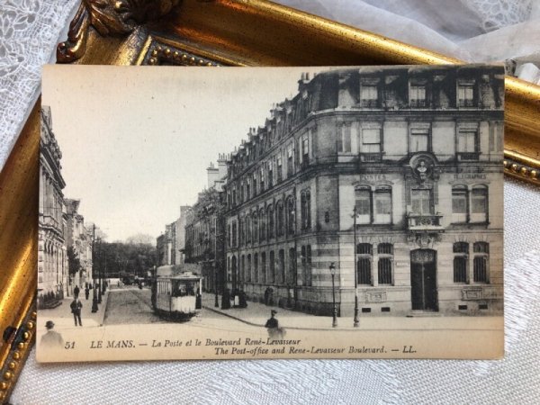画像2: Postcard  アンティークポストカード フランス 郵便局 LE MANS (未使用) (2)