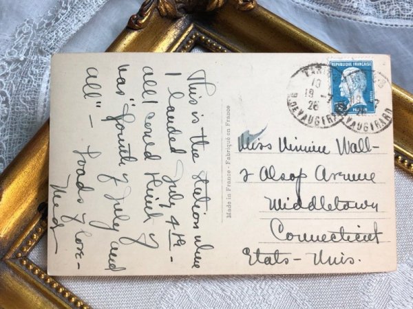 画像3: Postcard  アンティークポストカード パリ Gare St Lazare, cote Rome 1928年 (3)