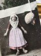 画像3: Postcard　アンティークポストカード　キノコとオランダ服の女の子　フランス1922年 (3)