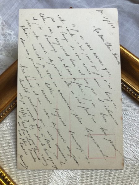 画像4: Postcard    ヴェールの女の子  Grete Reinwald 1909年 (4)