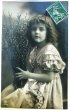 画像1: Postcard    ピンクのドレスの女の子  Grete Reinwald　フランス (1)