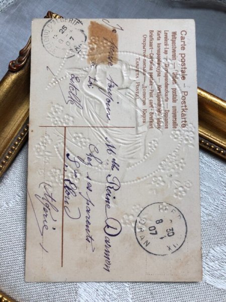 画像4: Postcard  アルファベットの天使 C  Ellen Clapsaddle フランス1907年 (4)