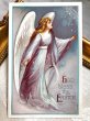 画像2: Postcard  　アンティークポストカード　イースターの天使　Ellen Clapsaddle (2)